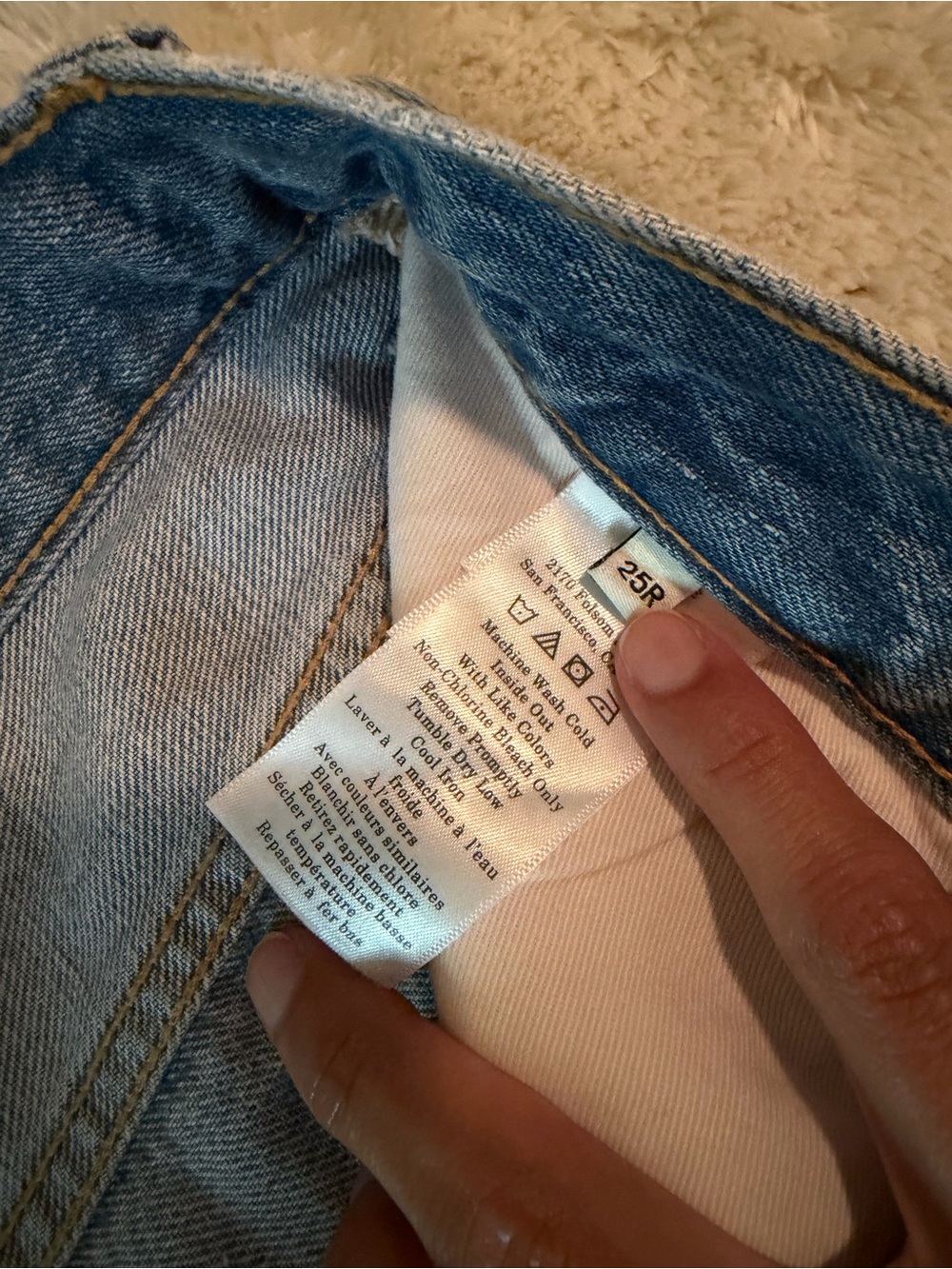 Everlane Light Blue Denim Bermuda Shorts - Picture 8 of 9